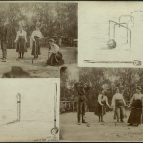 Лист из семейного фотоальбома Боратынских (оборотная сторона)