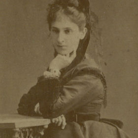 О.А. Боратынская, невестка поэта Евгения Боратынского. Фотография. 1878-1879