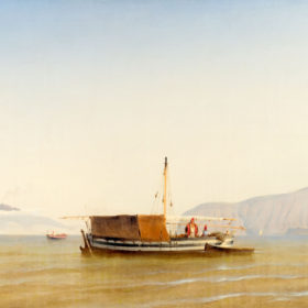 Неаполитанский залив. Неизвестный художник. Неаполь. Холст, масло. 1840-е
