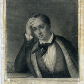 Шевалье Франсуа Фредерик. Портрет Е. А. Боратынского. 1852. Бумага, литография.